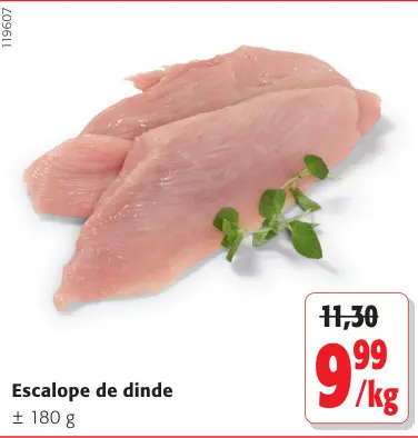 Offre: Escalope de dinde
