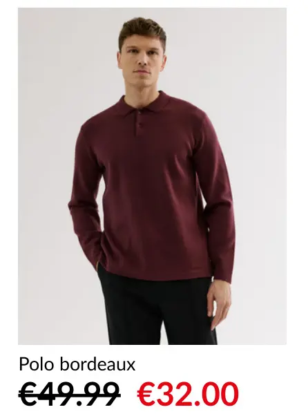 Offre: Polo bordeaux