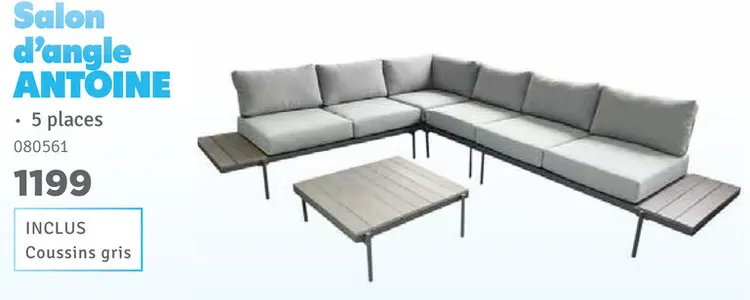 Offre: Salon d'angle ANTOINE