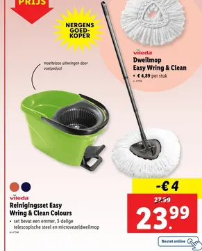 Aanbieding: Reinigingsset Easy Wring & Clean Colours