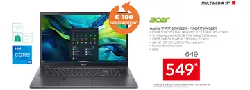 Aanbieding: Aspire 17 A17-51M-522K - ITACA1751M522K