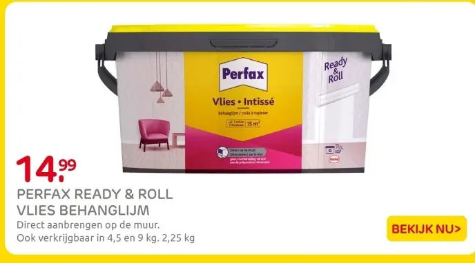 Aanbieding: Perfax ready & roll vlies behanglijm
