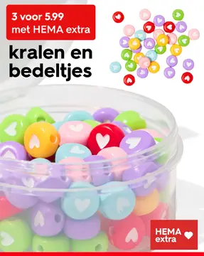 Aanbieding: Kralen met hartjes