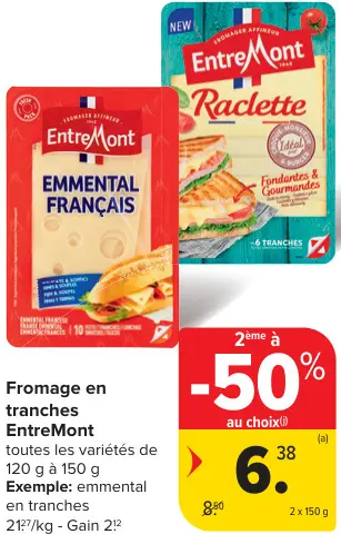 Offre: Fromage en tranches