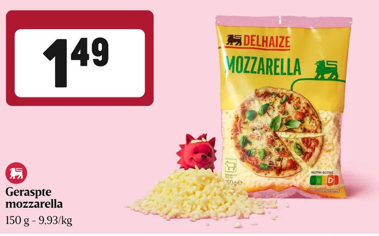 Promotie: Geraspte mozzarella