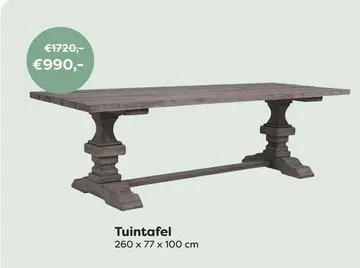 Aanbieding: Tuintafel