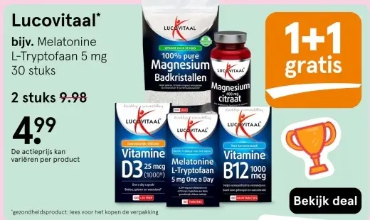 Aanbieding: Melatonine L-Tryptofaan