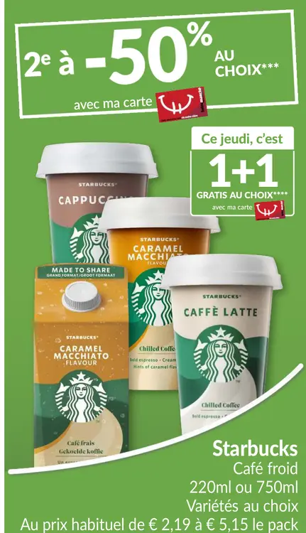 Offre: Starbucks Café froid