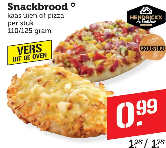 Aanbieding: Hendrickx de Bakker & Croustico Snackbrood