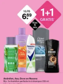 Aanbieding: Andrélon, Axe, Dove en Rexona