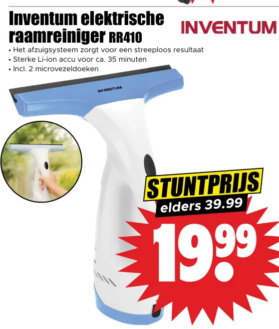 Aanbieding: elektrische raamreiniger RR410