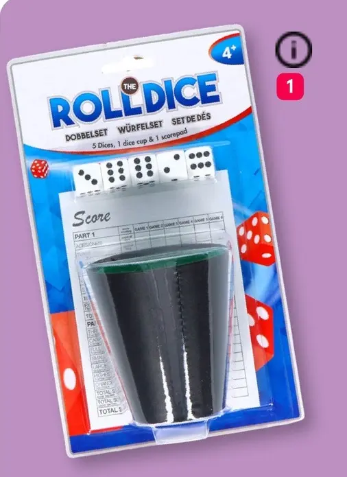 Aanbieding: Dobbelset spel
