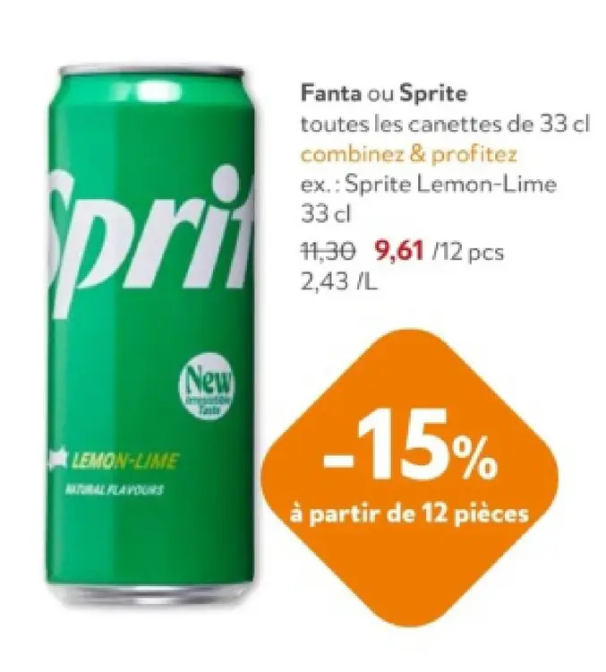 Offre: Fanta ou Sprite