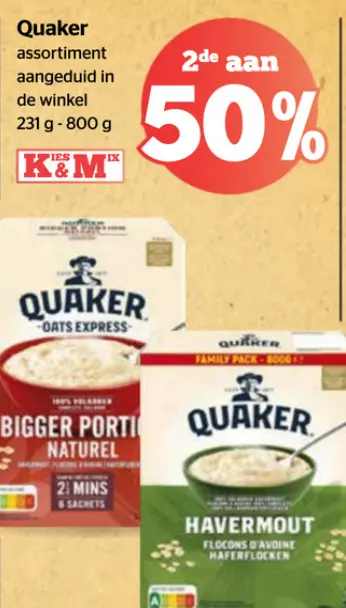 Promotie: Quaker assortiment