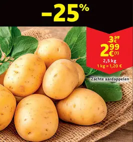 Aanbieding: Zachte aardappelen