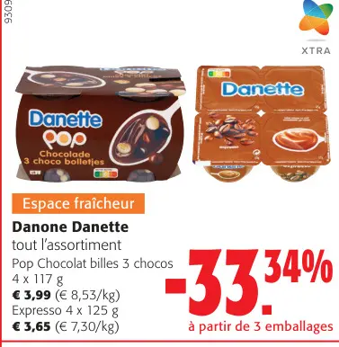 Offre: Danone Danette tout l'assortiment
