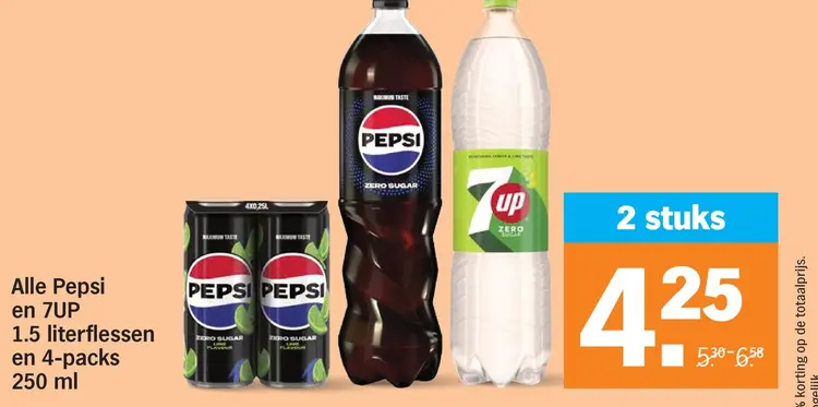 Aanbieding: Pepsi en 7UP