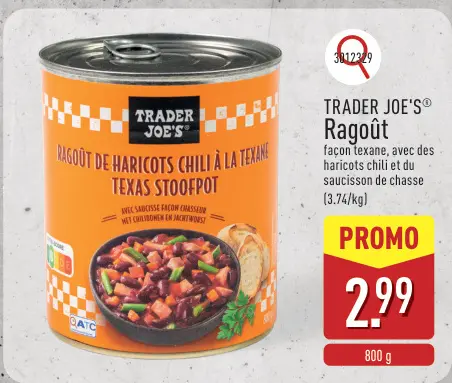 Offre: Ragoût de Haricots Chili à la Texane