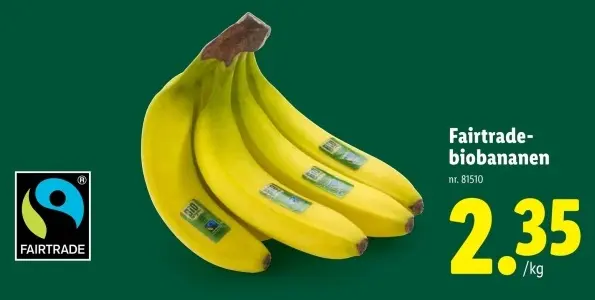 Promotie: Fairtrade-biobananen