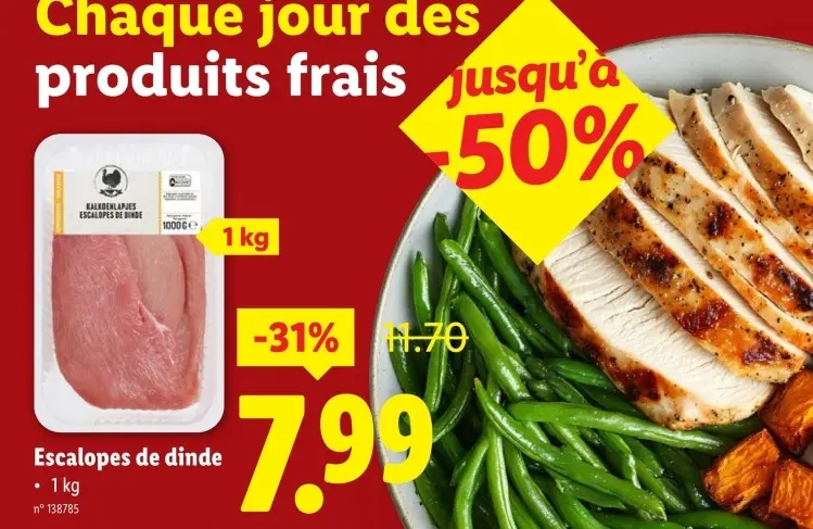 Offre: Escalopes de dinde
