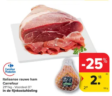 Aanbieding: Italiaanse rauwe ham