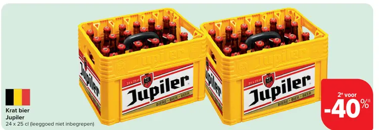 Promotie: Krat bier Jupiler