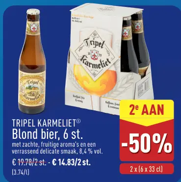 Promotie: TRIPEL KARMELIET® Blond bier