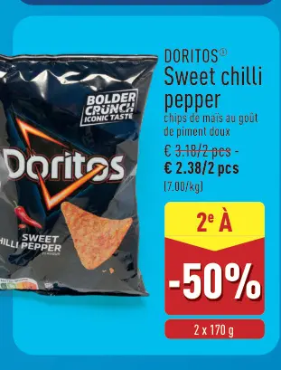 Offre: DORITOS Sweet chilli pepper