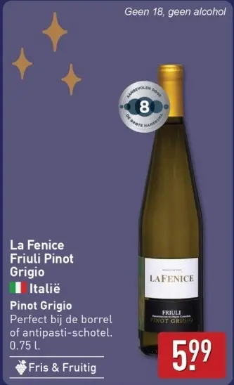 Aanbieding: La Fenice Friuli Pinot Grigio