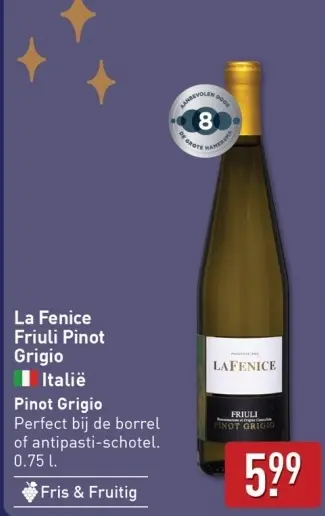 Aanbieding: La Fenice Friuli Pinot Grigio
