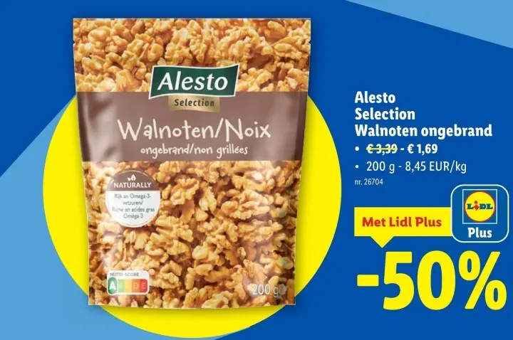 Promotie: Walnoten ongebrand