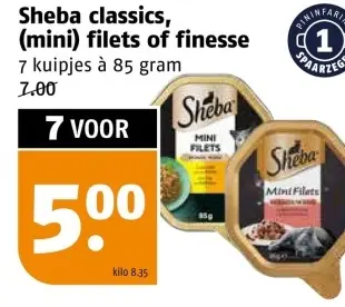 Aanbieding: Sheba classics, (mini) filets of finesse