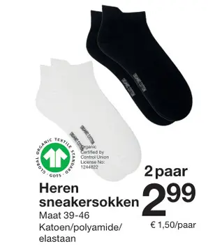 Aanbieding: Heren sneakersokken