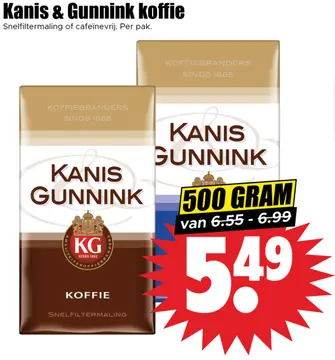 Aanbieding: Kanis & Gunnink koffie