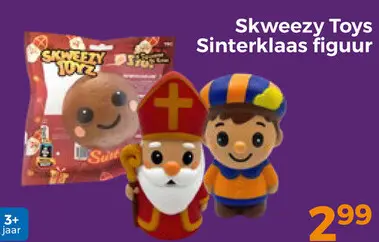 Aanbieding: Skweezy Toys Sinterklaas figuur