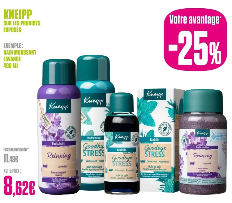 Offre: Kneipp Bain Moussant Lavande