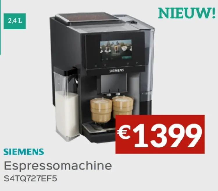 Promotie: Espressomachine