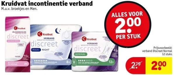 Aanbieding: Incontinentie verband