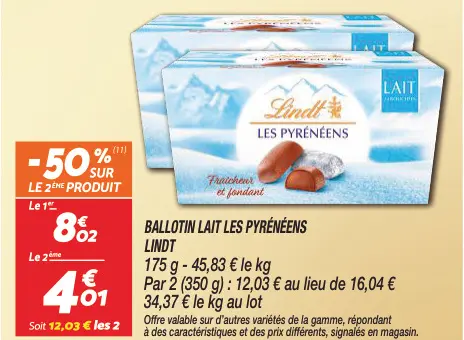 Offre: Ballotin lait les pyrénéens