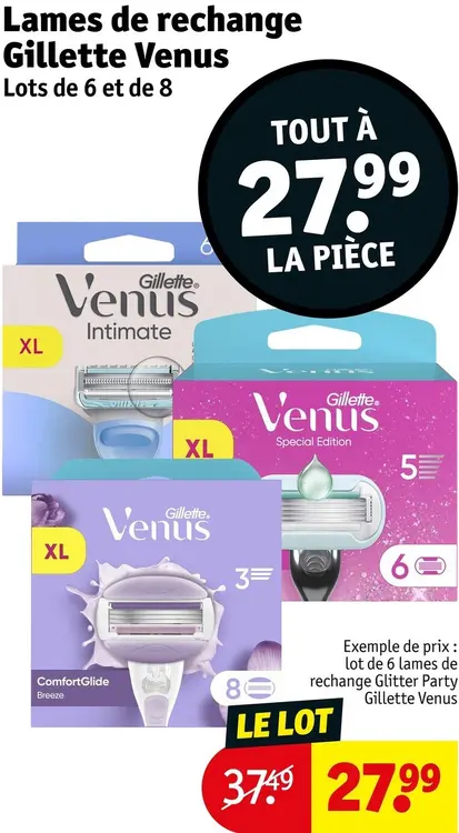 Offre: Lames de rechange Venus