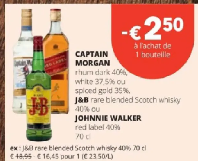 Offre: J&B rare blended Scotch whisky