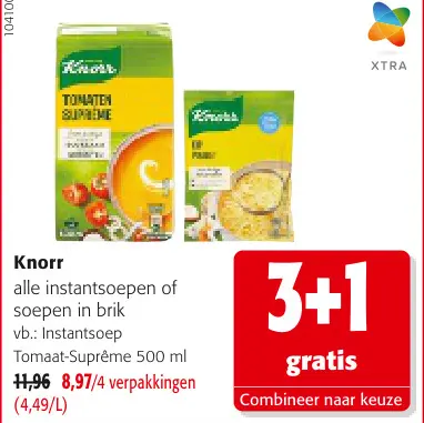 Promotie: Alle instantsoepen of soepen in brik