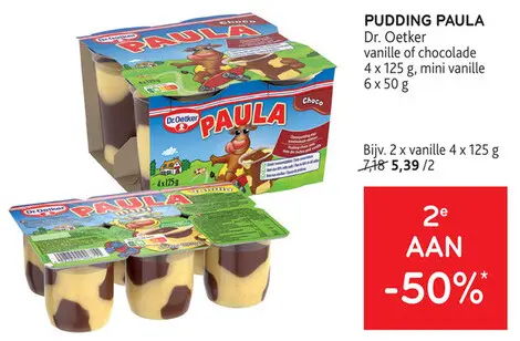 Promotie: Pudding paula