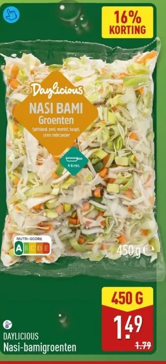 Aanbieding: Nasi-bamigroenten