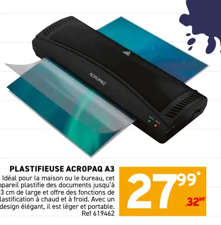 Offre: Plastifieuse ACROPAQ a3