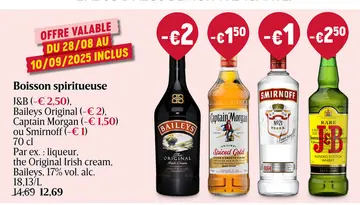 Offre: Boisson spiritueuse