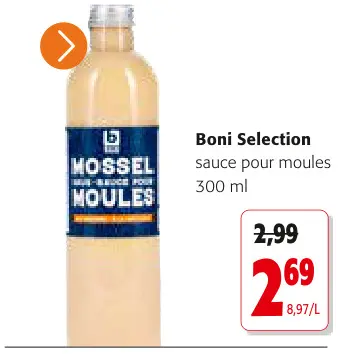 Offre: Sauce pour moules