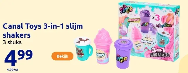 Aanbieding: 3-in-1 slijm shakers