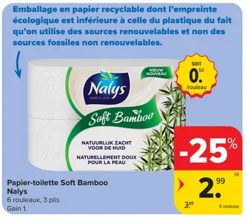 Offre: Papier-toilette Soft Bamboo