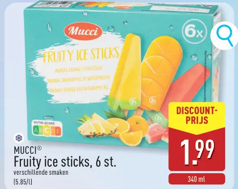 Promotie: Fruity ice sticks